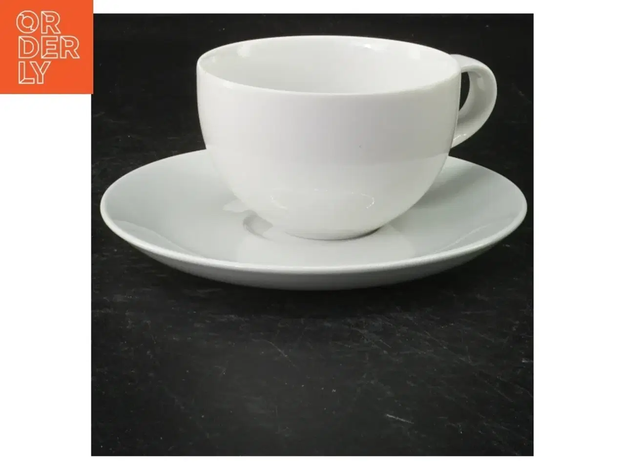 Billede 2 - Kaffekop med underkop (str. 6 x 13,5. cm)