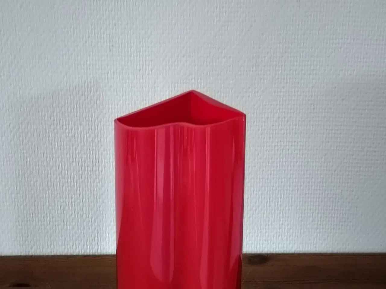 Billede 6 - Nuutajärvi Sonetti - Super Flot Rød Glasvase