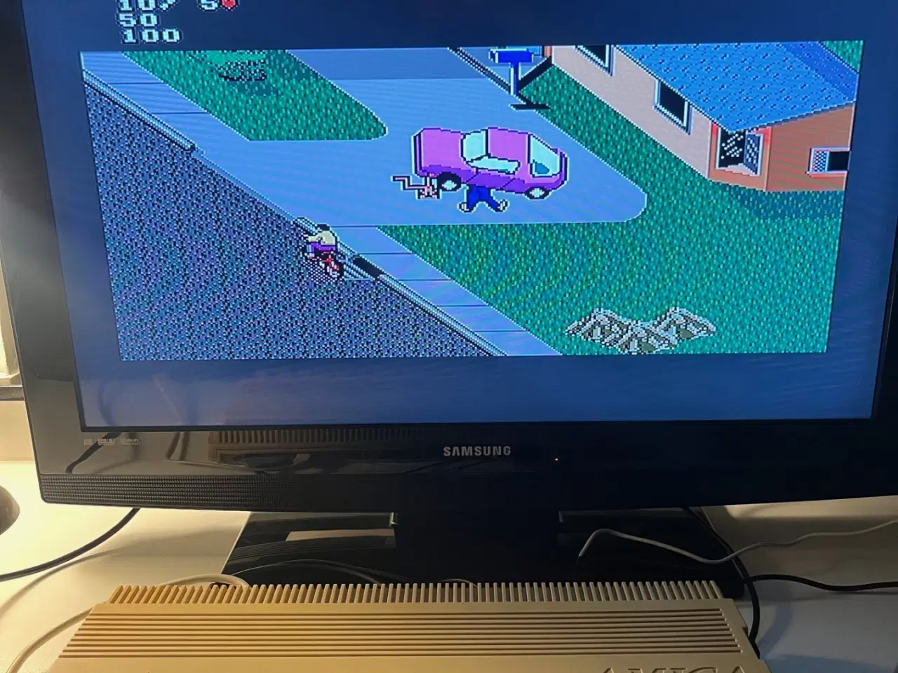 Billede 1 - Amiga 500 med 1000 spil og skærm