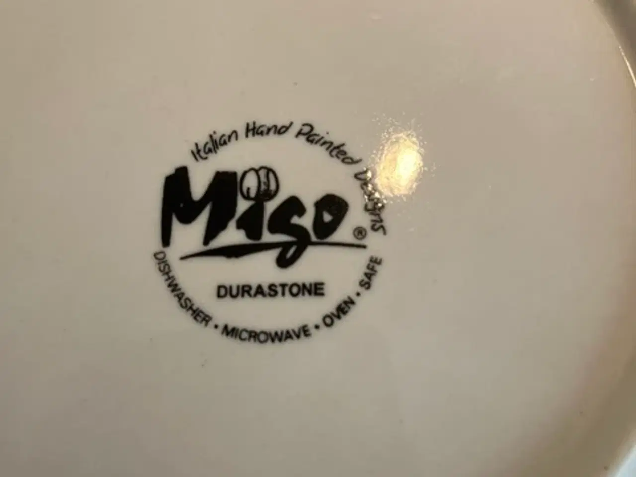 Billede 10 - Smukt MISO Durastone stel med reliefmønster–6 dele