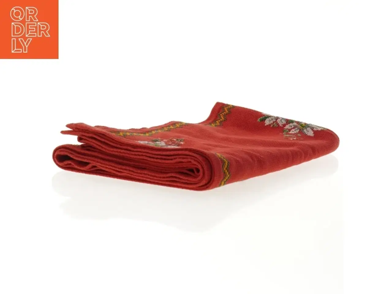 Billede 3 - Broderet dug, juledug (str. 67 x 143 cm)
