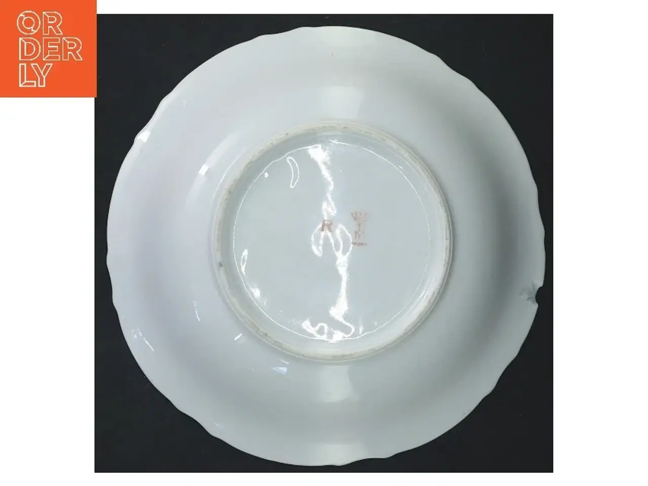 Billede 3 - Dekorativ porcelænsskål med blomster fra RM Japan (str. Ø 16x3 cm)