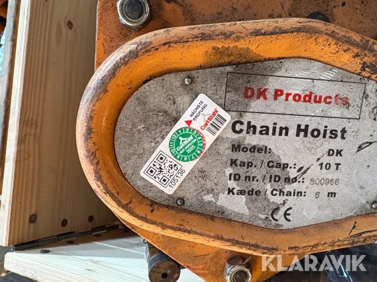 Billede 8 - Krantaljer DK Products Chain hoist 2 enheder - 10T