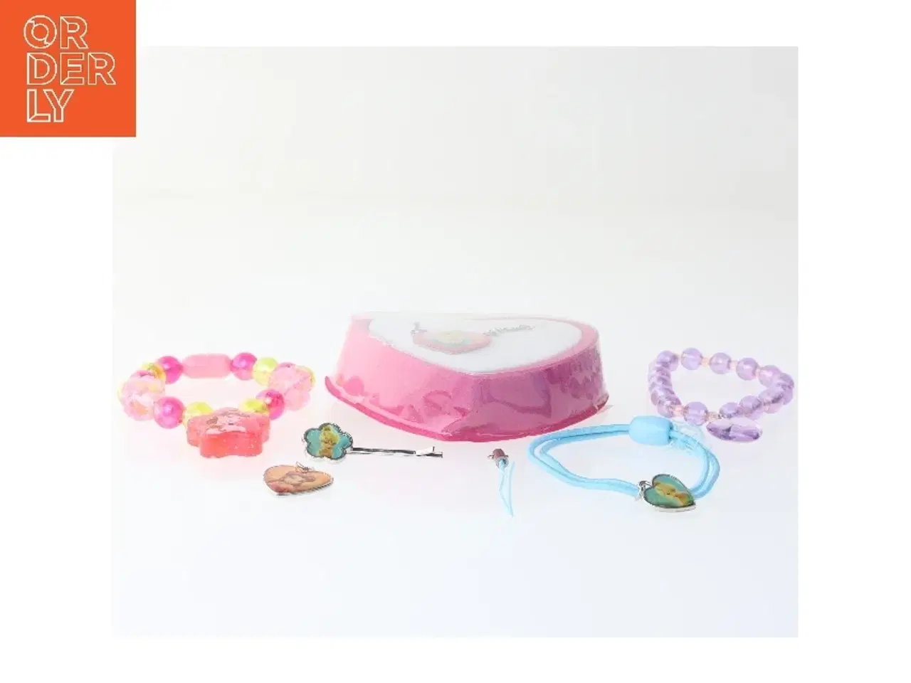 Billede 2 - Smykkesæt med armbånd og halskæde (str. armbånd ø 6-8 cm cm)