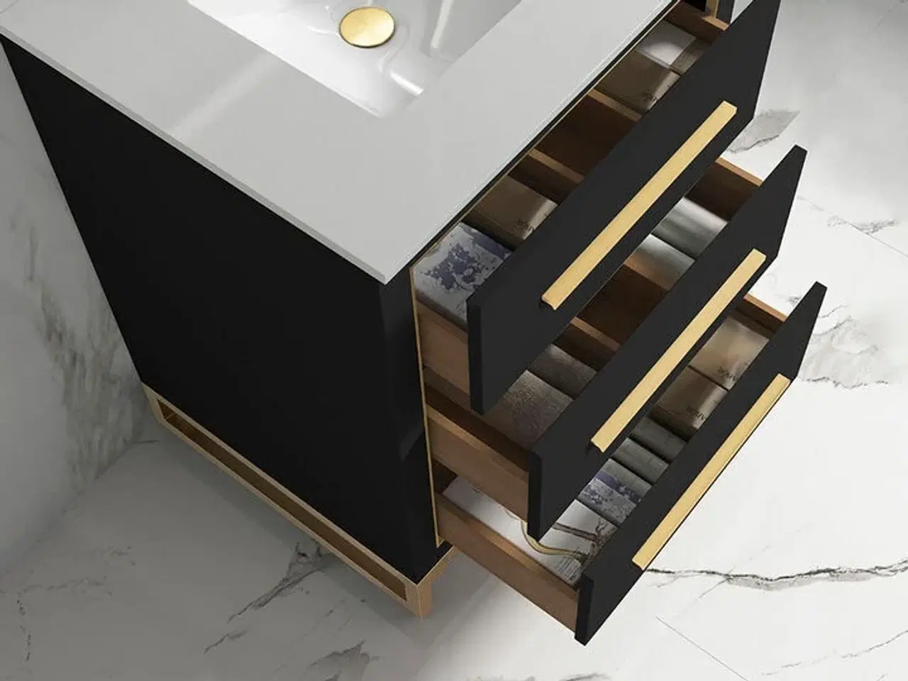 Billede 4 - Baderumsmøbel, Colombia, Black, 60