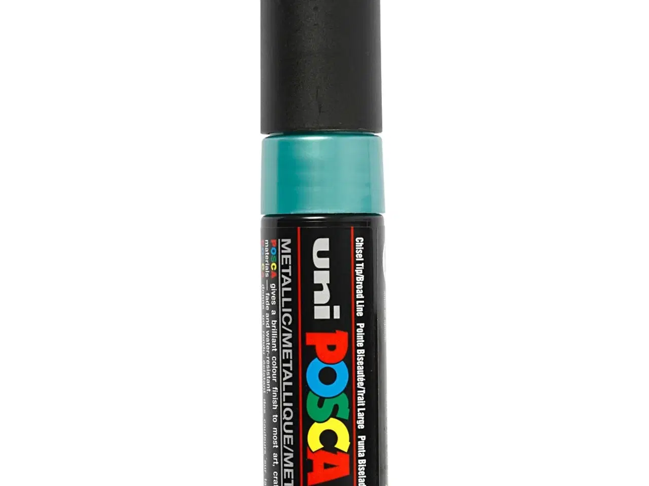 Billede 1 - Posca Tusch, PC-8K, streg 8 mm, broad, metal grøn, 1 stk.