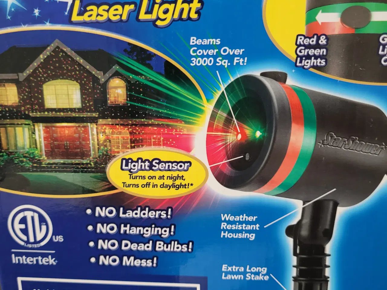 Billede 2 - Star Shower Laser Light Udendørs julelys