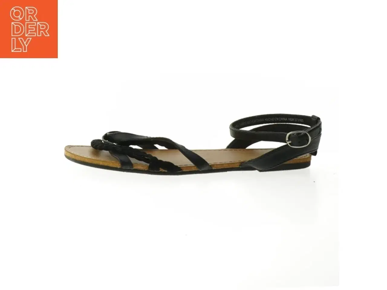 Billede 1 - Sort damesandal i størrelse 38 fra H&M (str. 38 )