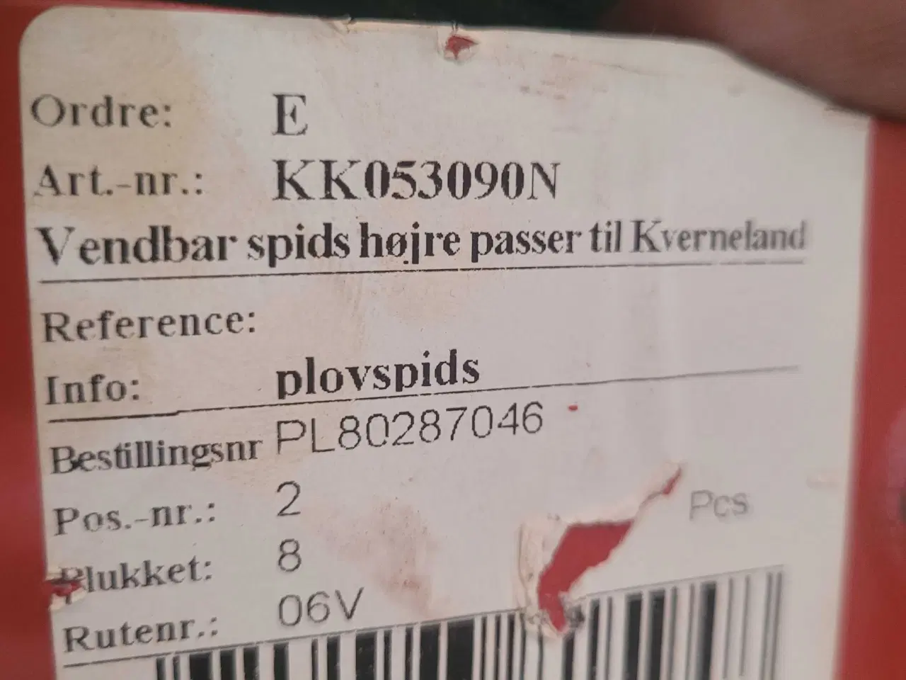 Billede 3 - Spidser kverneland 