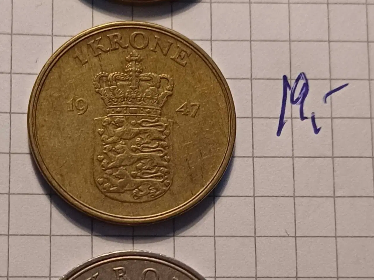 Billede 1 - Danske 1kr  1826+1947+1970