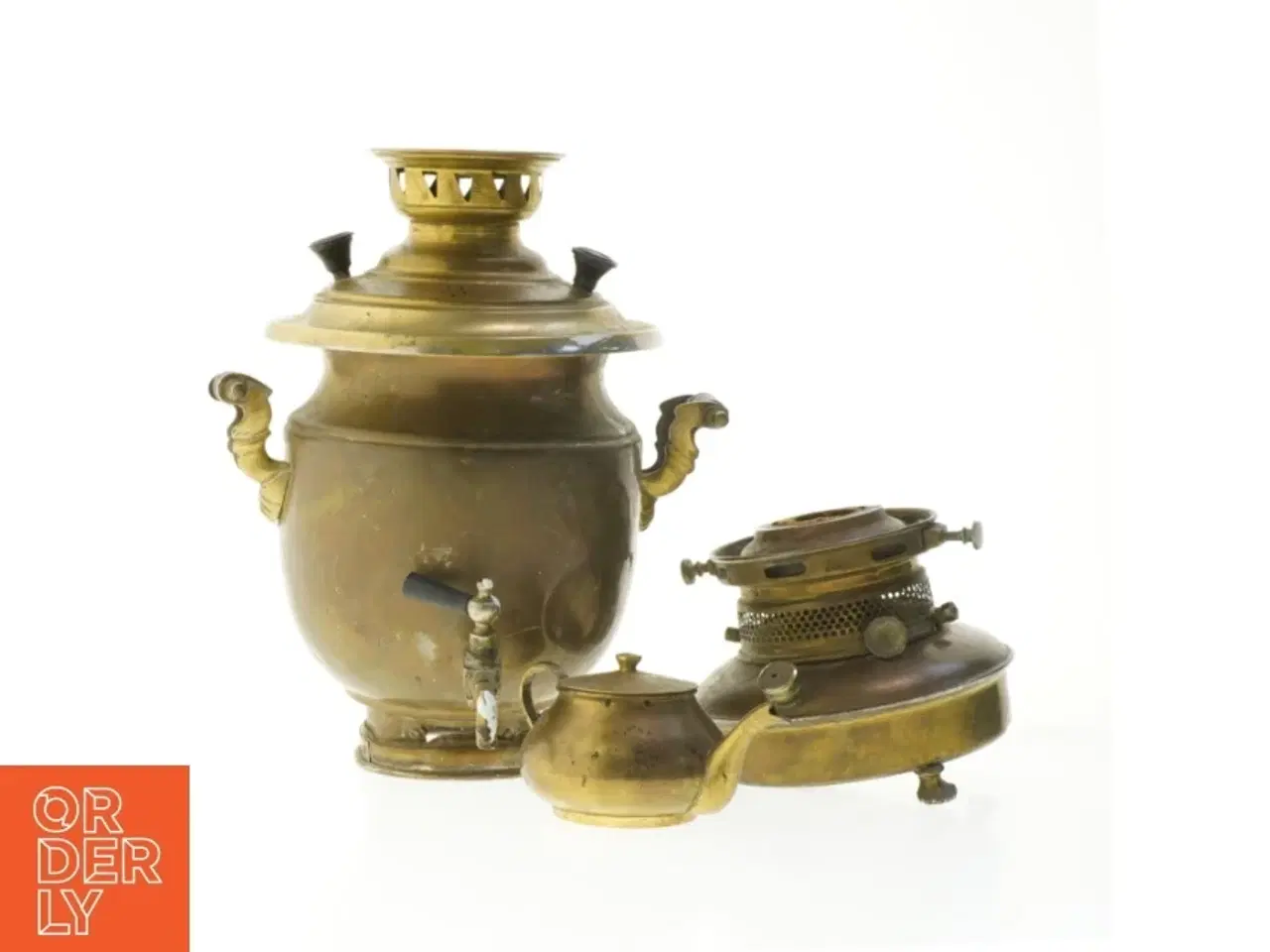 Billede 1 - Brass samovar (str. 35 cm)