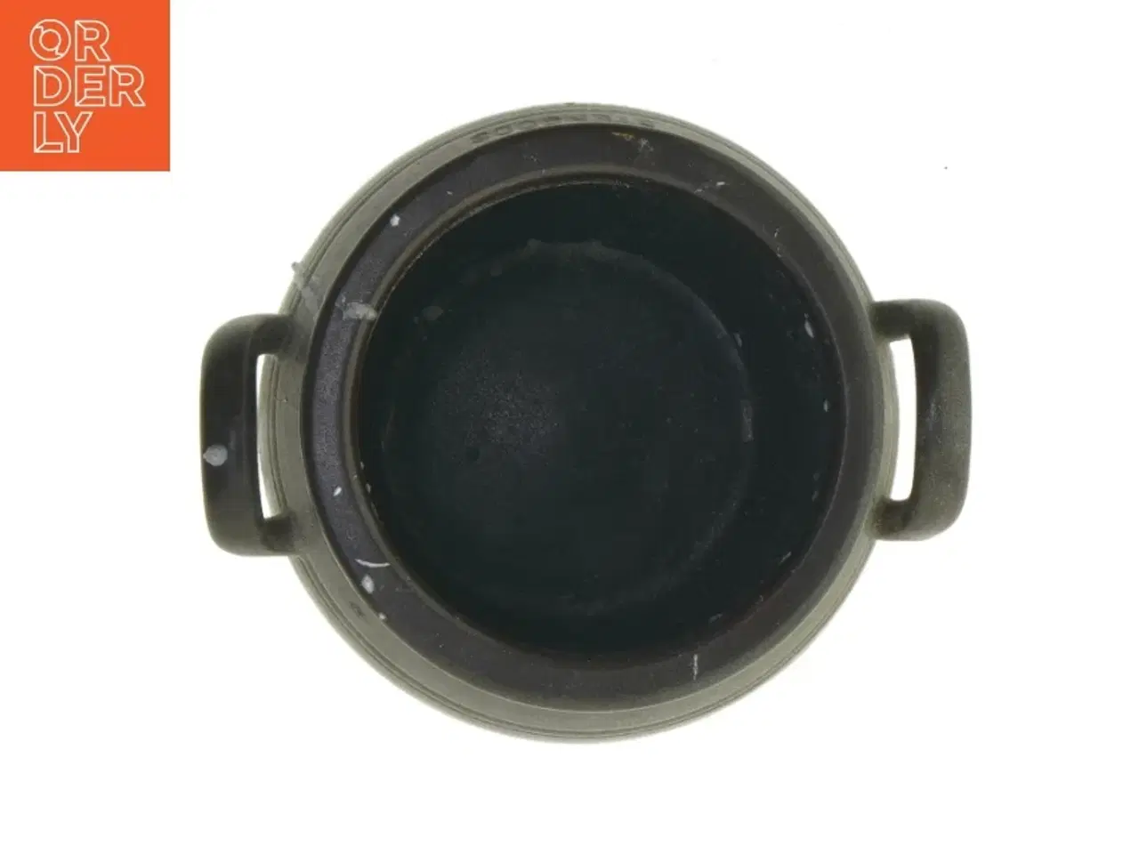 Billede 3 - Keramisk krukke med hanke fra Hganäs (str. Ø. 11,5 cm. længde. 13 cm)