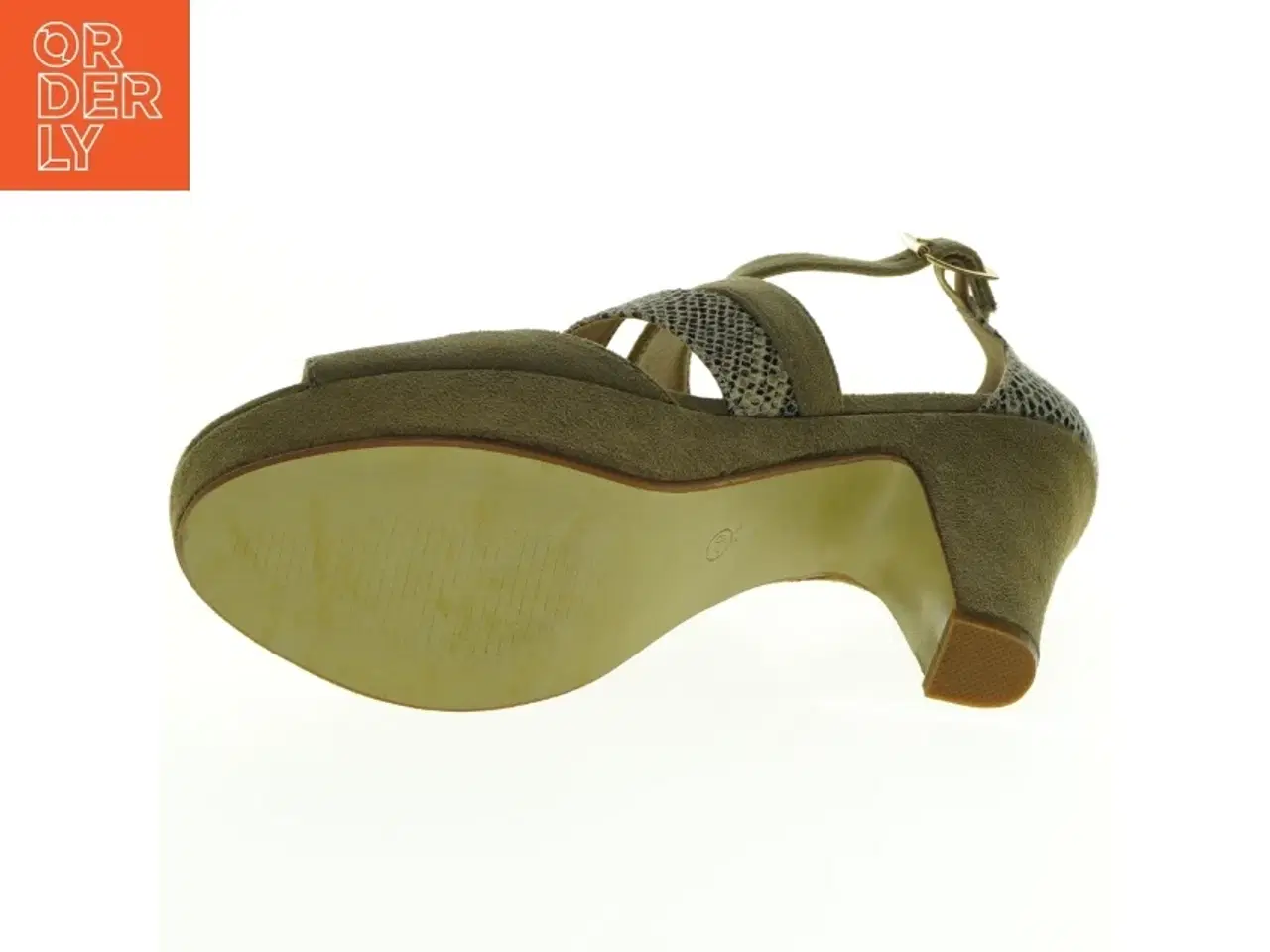 Billede 3 - Ruskindssandaler (fake)  med plateau hæl fra Balzar (str. 40)