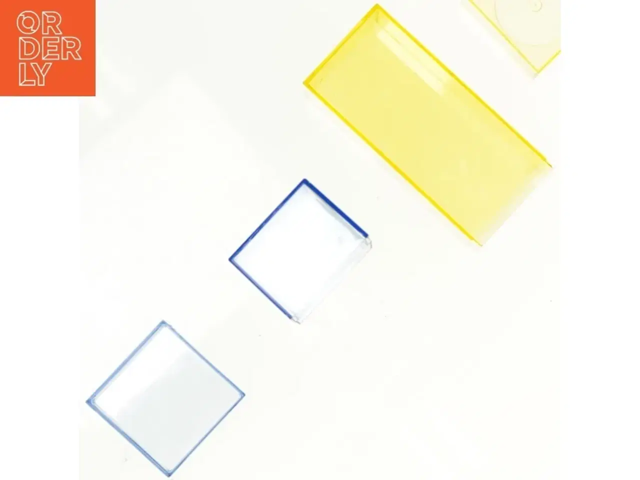 Billede 8 - Transparente CD Cases i gul og blå (str. 6 x 6 cm og 16 x 6 cm)