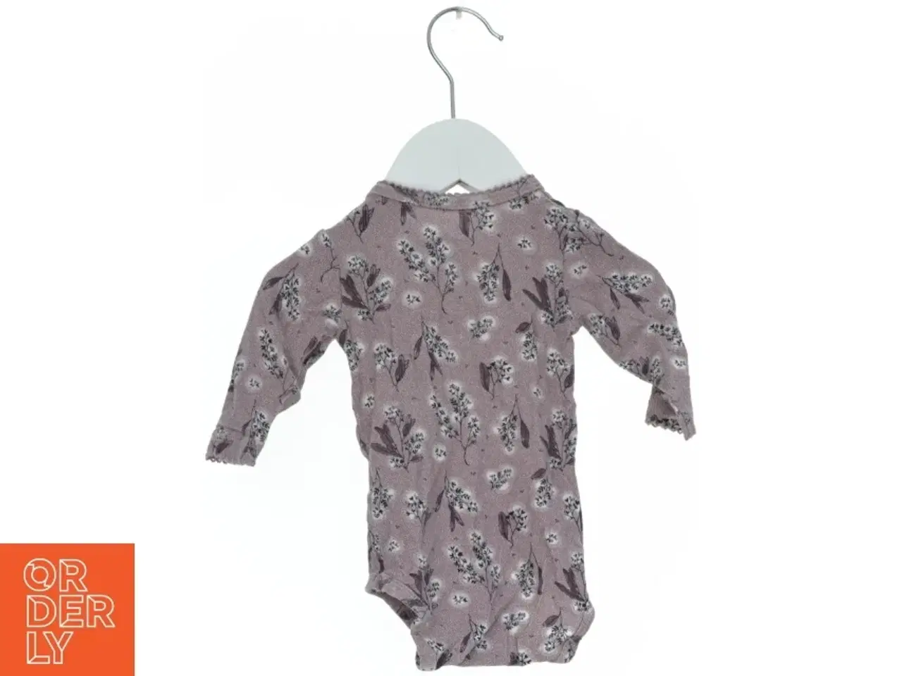 Billede 2 - Langærmet bodystocking med blomsterprint fra Name It (str. 56)