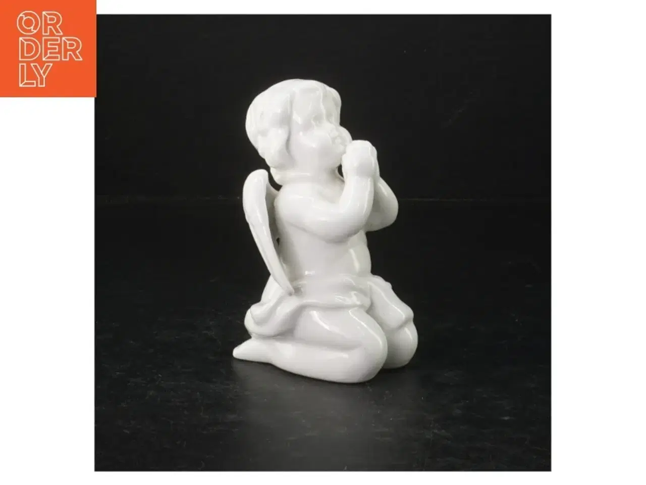 Billede 1 - Hvid porcelæns engel (str. 13 cm)