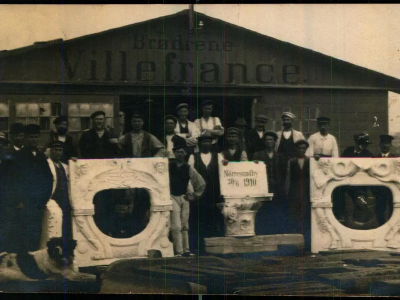 Billede 1 - Brødrene Villefrance - Nørresundby - Fotokort 1910 - Brugt