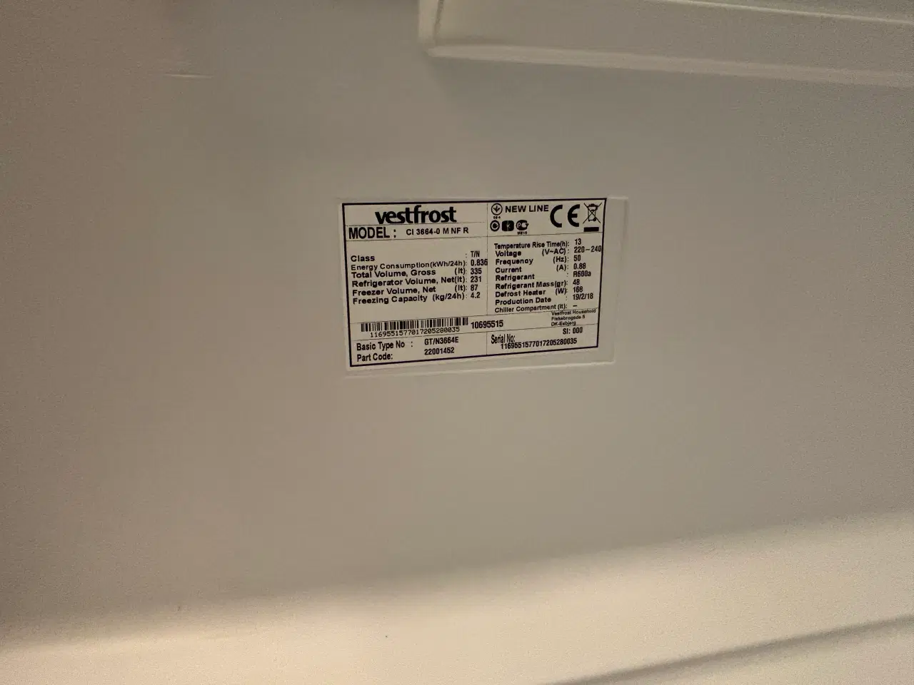 Billede 5 - Rigtig fin køle/fryseskab