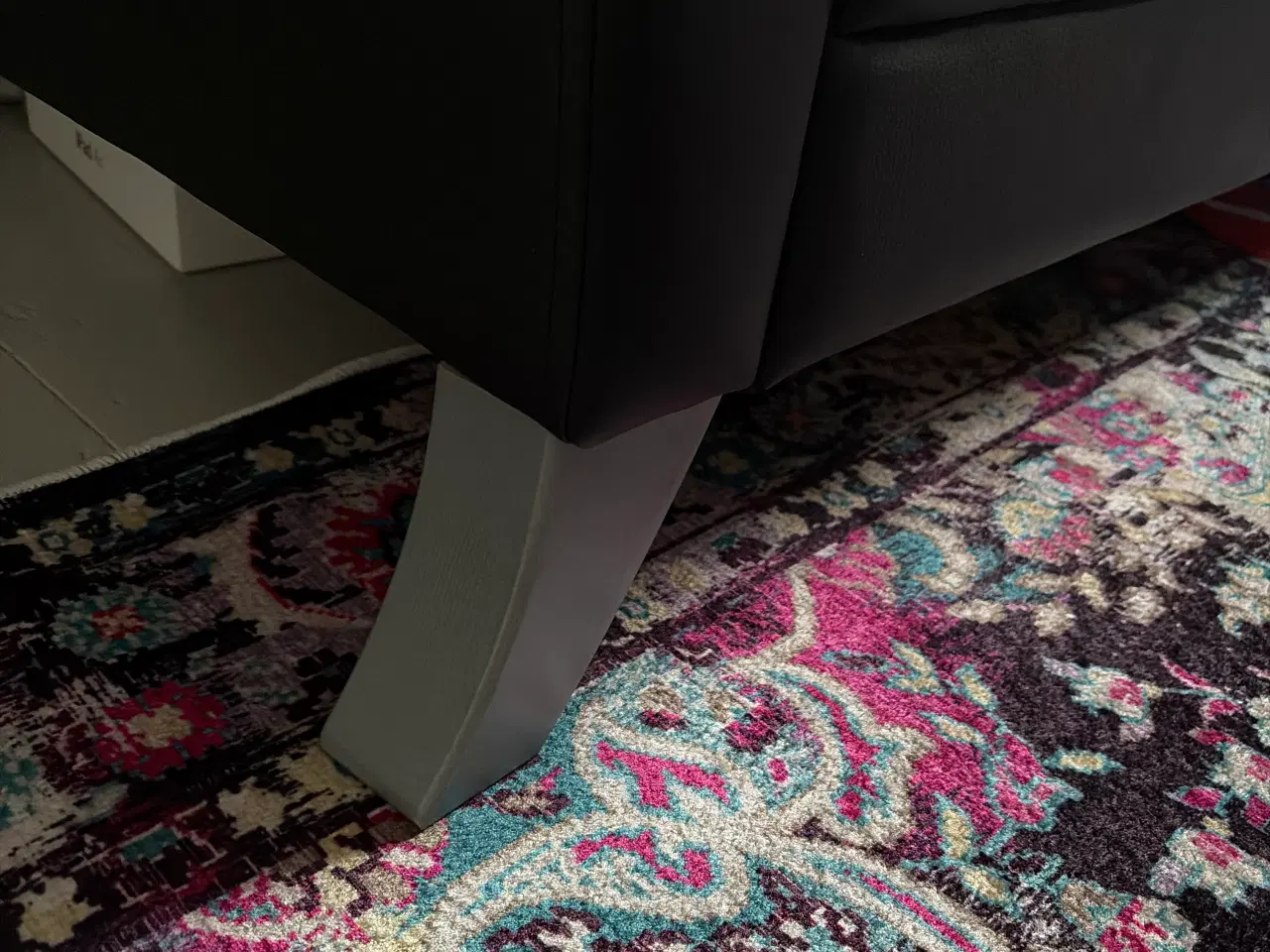 Billede 2 - Sort lædersofa