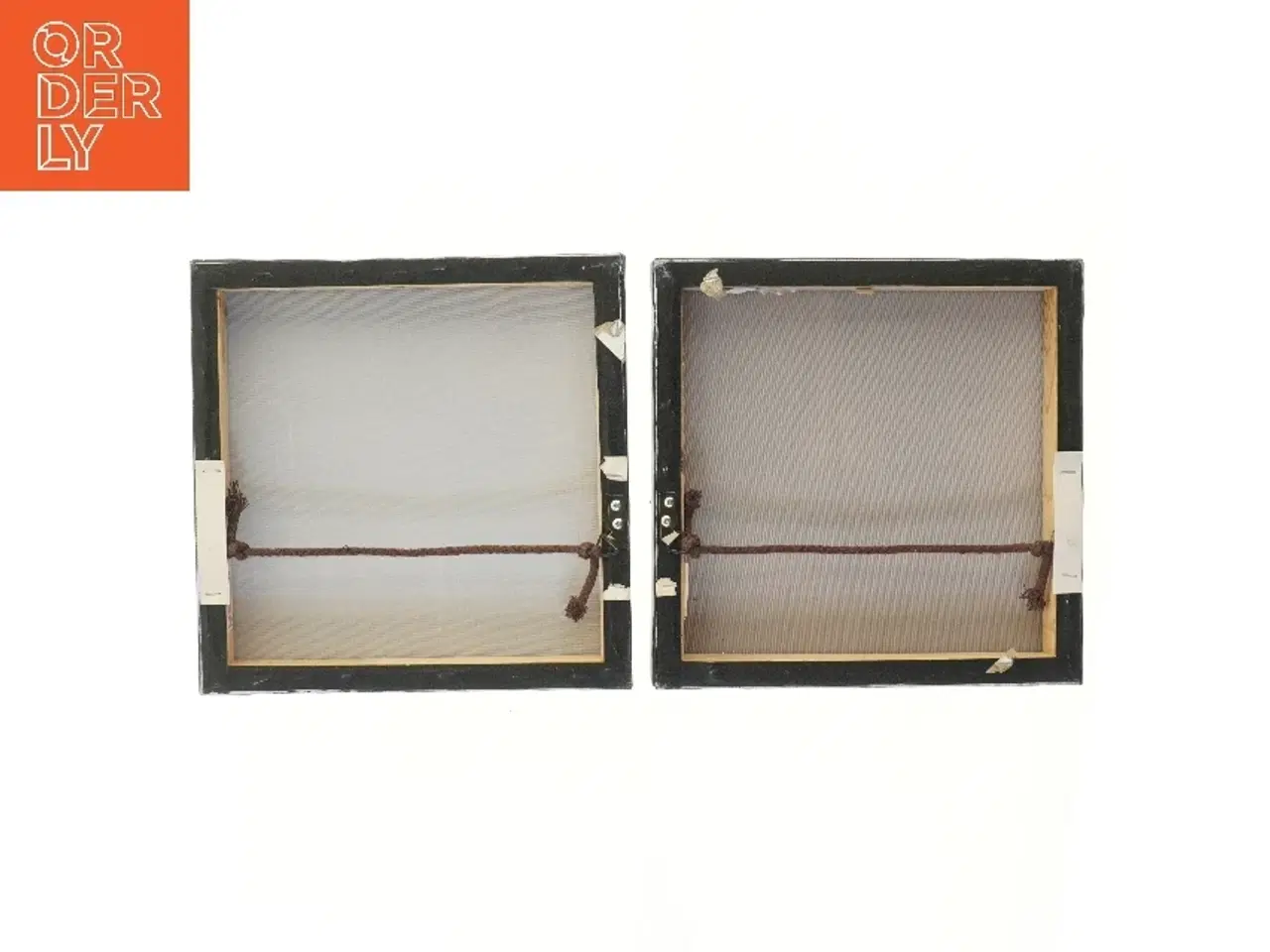 Billede 2 - Abstract malerier fra Danish Design (str. 2 stk 30x30 cm)