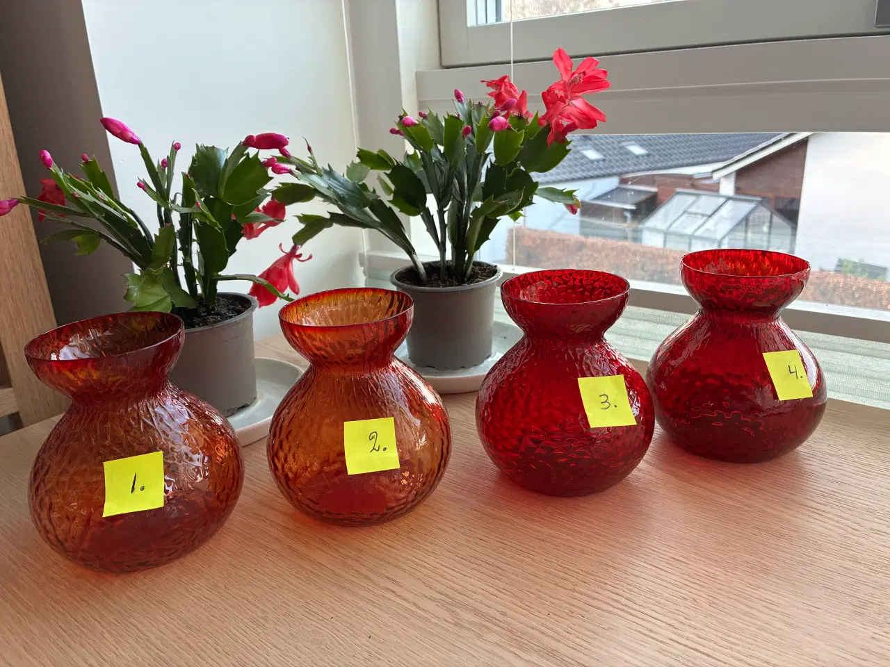 Billede 5 - Hyacintglas fra Holmegaard - RØDE