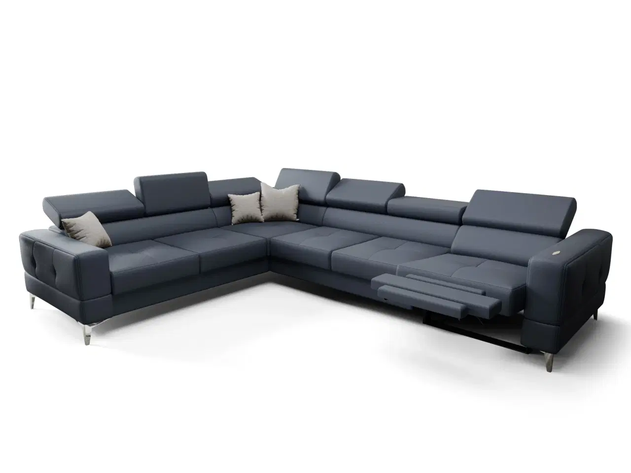 Billede 3 - TUTSEPI MAX RELAX ÆGTE LÆDER HJØRNESOFA 330×250