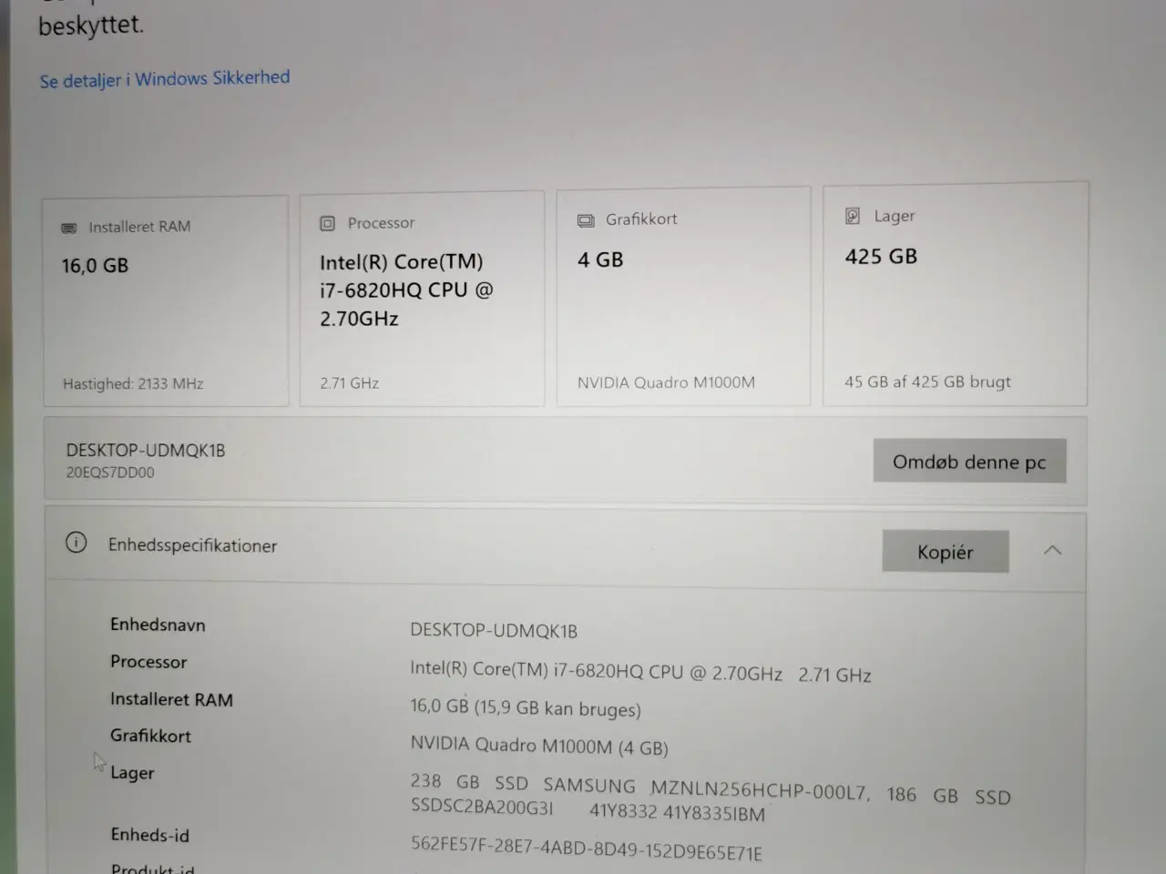 Billede 2 - "Sjældent" hardware Lenovo P50 Workstation