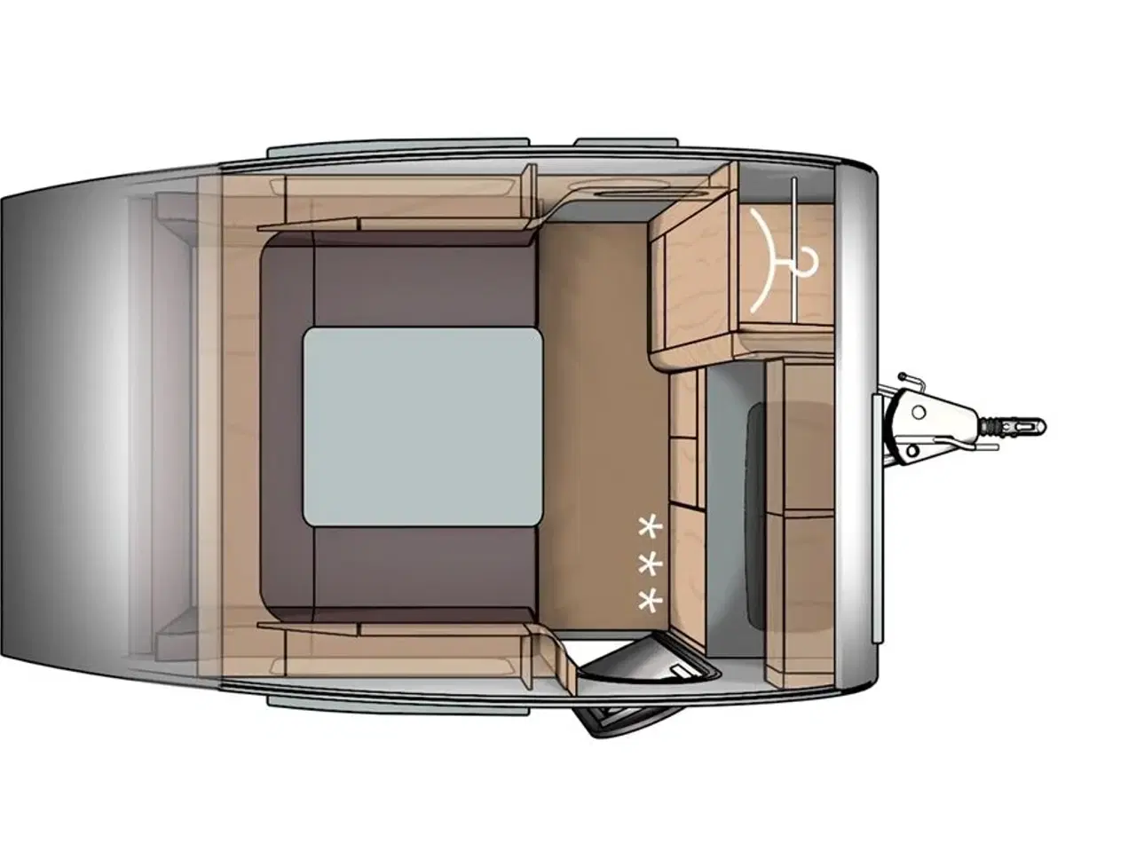 Billede 9 - 2024 - Tabbert T@b 320 Basic   T@B 320 som kan trækkes af de fleste El biler fra Hinshøj Caravan