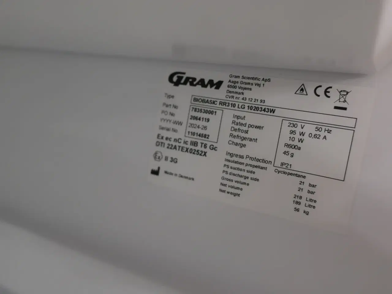 Billede 4 - Køleskab GRAM BioBasic RR310 LG