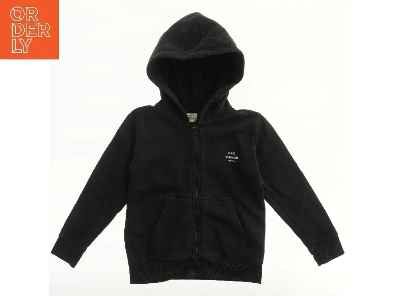 Billede 1 - Sort hættetrøje med lynlås fra Mads Nørgaard (str. 134)