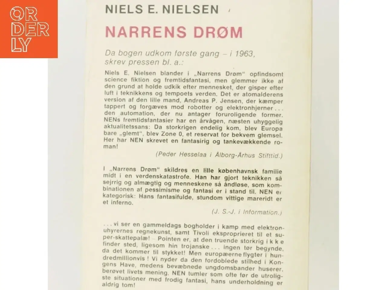 Billede 3 - Narrens Drøm af Niels E. Nielsen (Bog)
