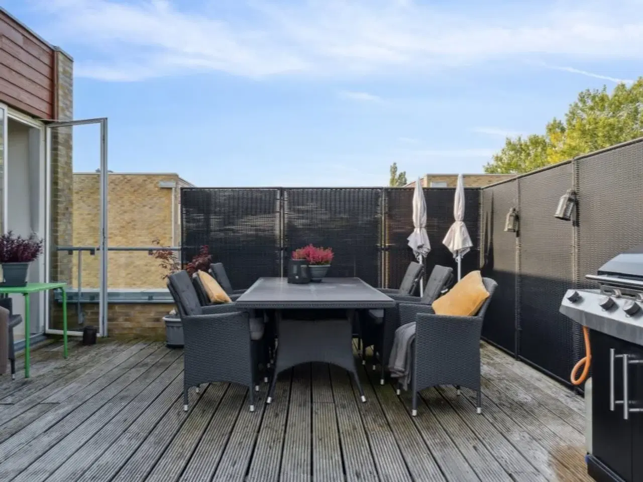 Billede 1 - Polyrattan Hegn 5 stk