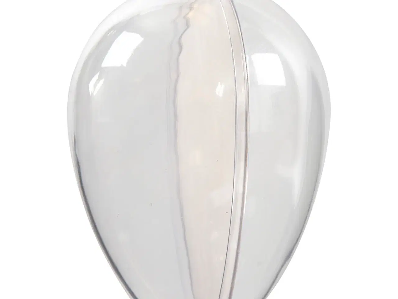 Billede 1 - Deko-æg i klar plast - 5 stk. 9 cm til personlig pynt