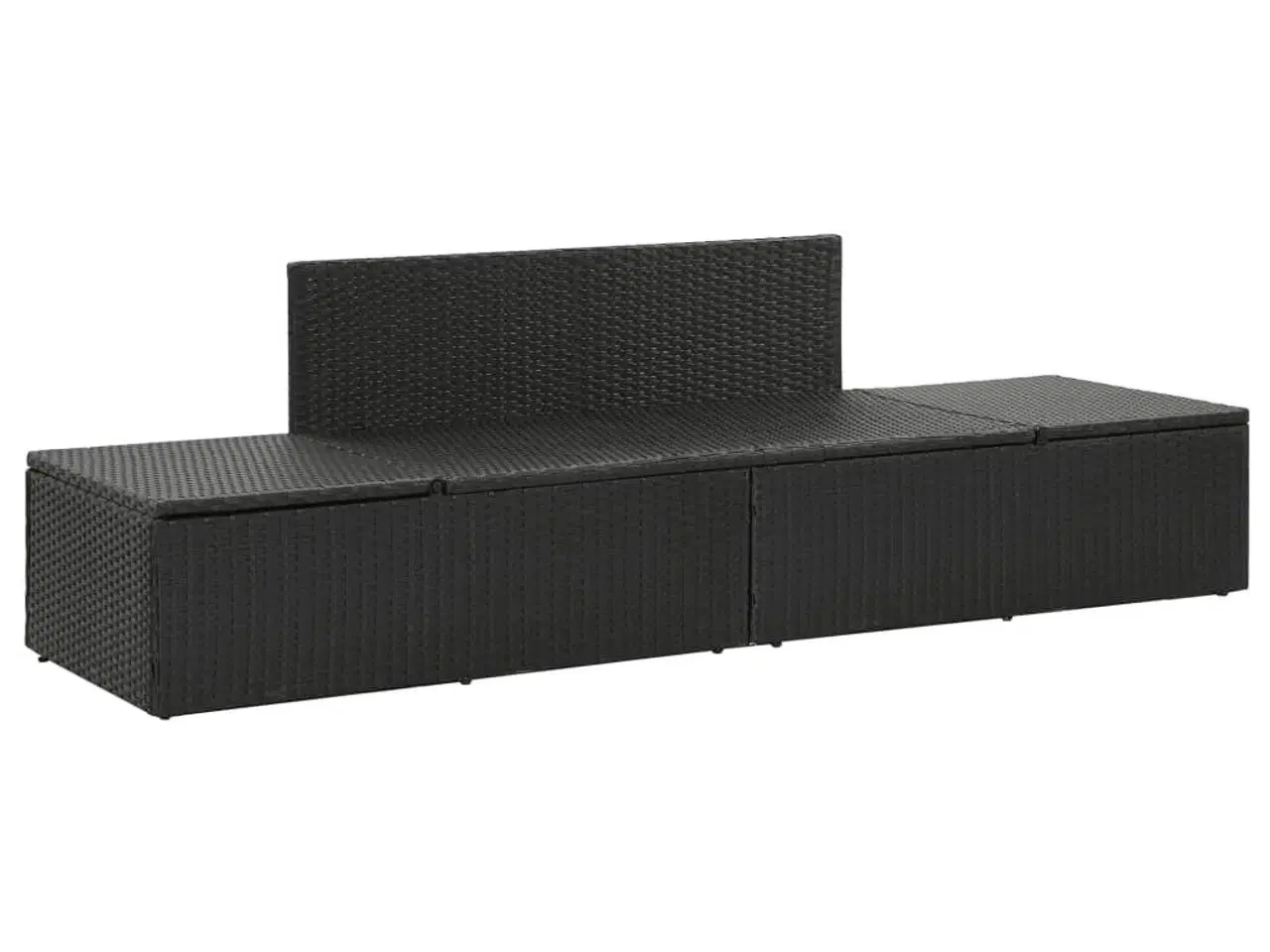 Billede 8 - Solseng med hynder polyrattan sort