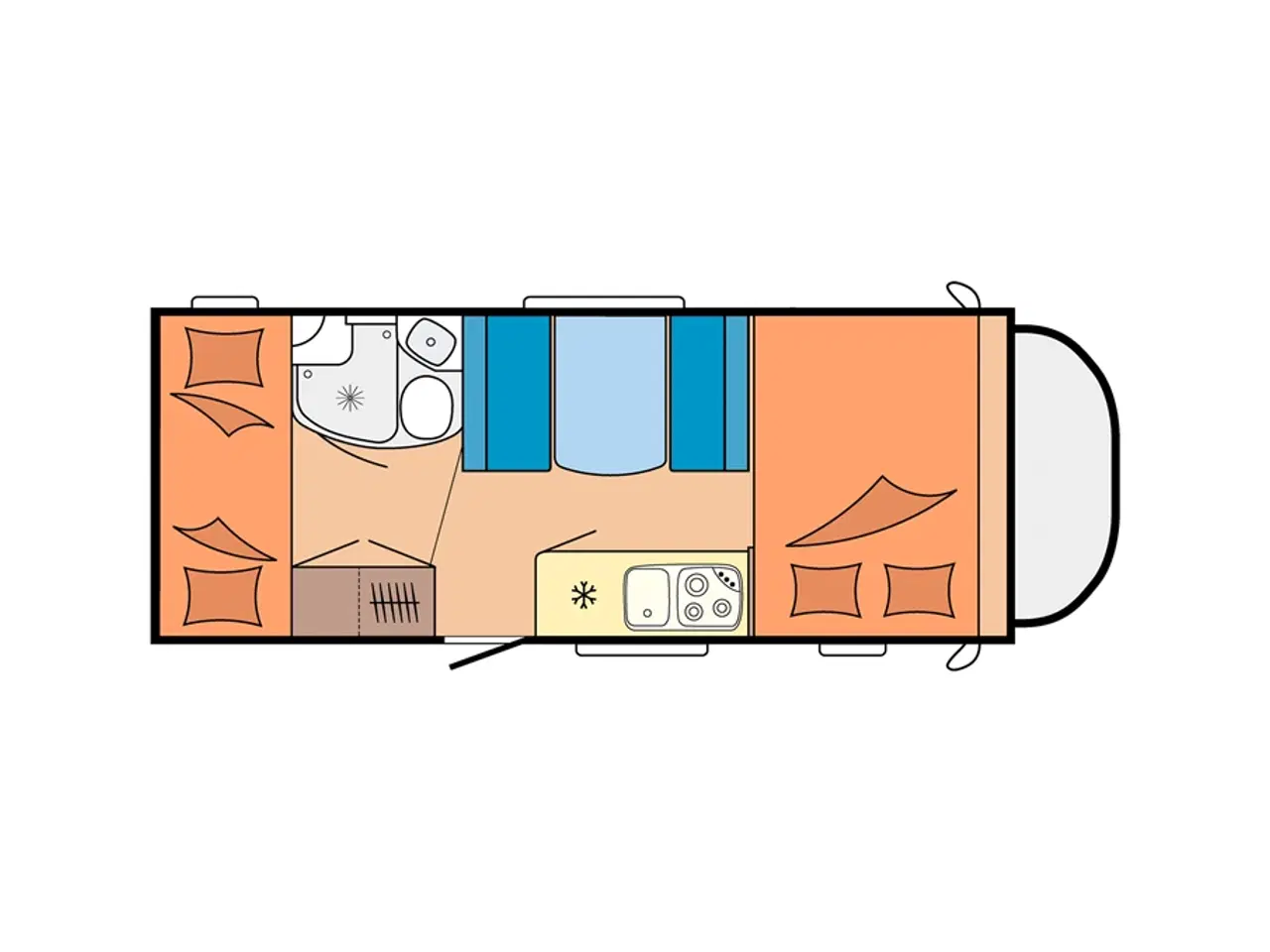 Billede 6 - Hobby Siesta A65 GM Autocamper – Fiat Ducato 2,3 D