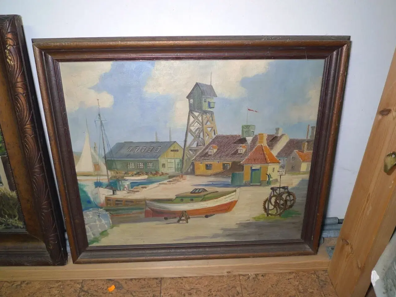 Billede 3 - 14 stk. malerier i rammer ass. str.