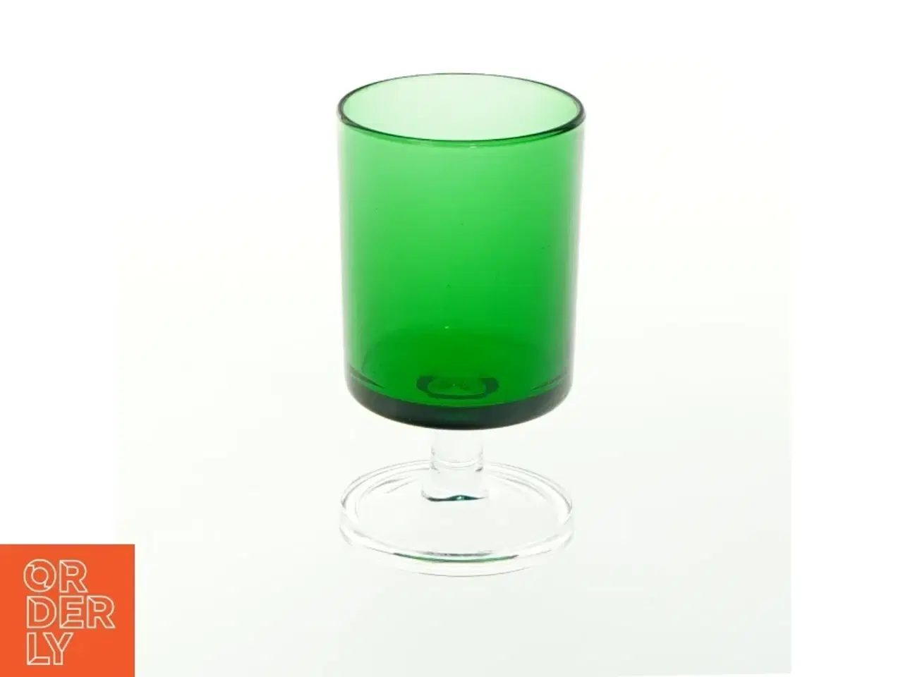 Billede 2 - Grønne glas på fod (str. H 9,5 cm, ø 5 cm)