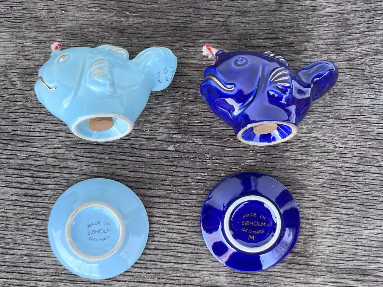 Billede 8 - Søholm Keramik – 2 stk. Retro Fisk-olielamper