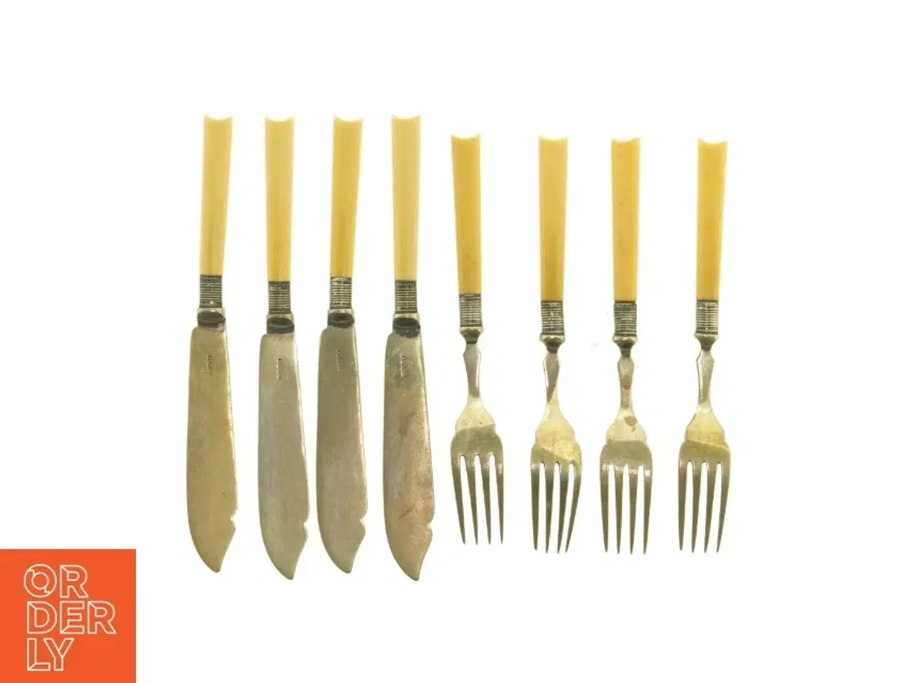 Billede 6 - Vintage sølvtøj fiske bestiksæt (str. 18 cm og 20 cm)