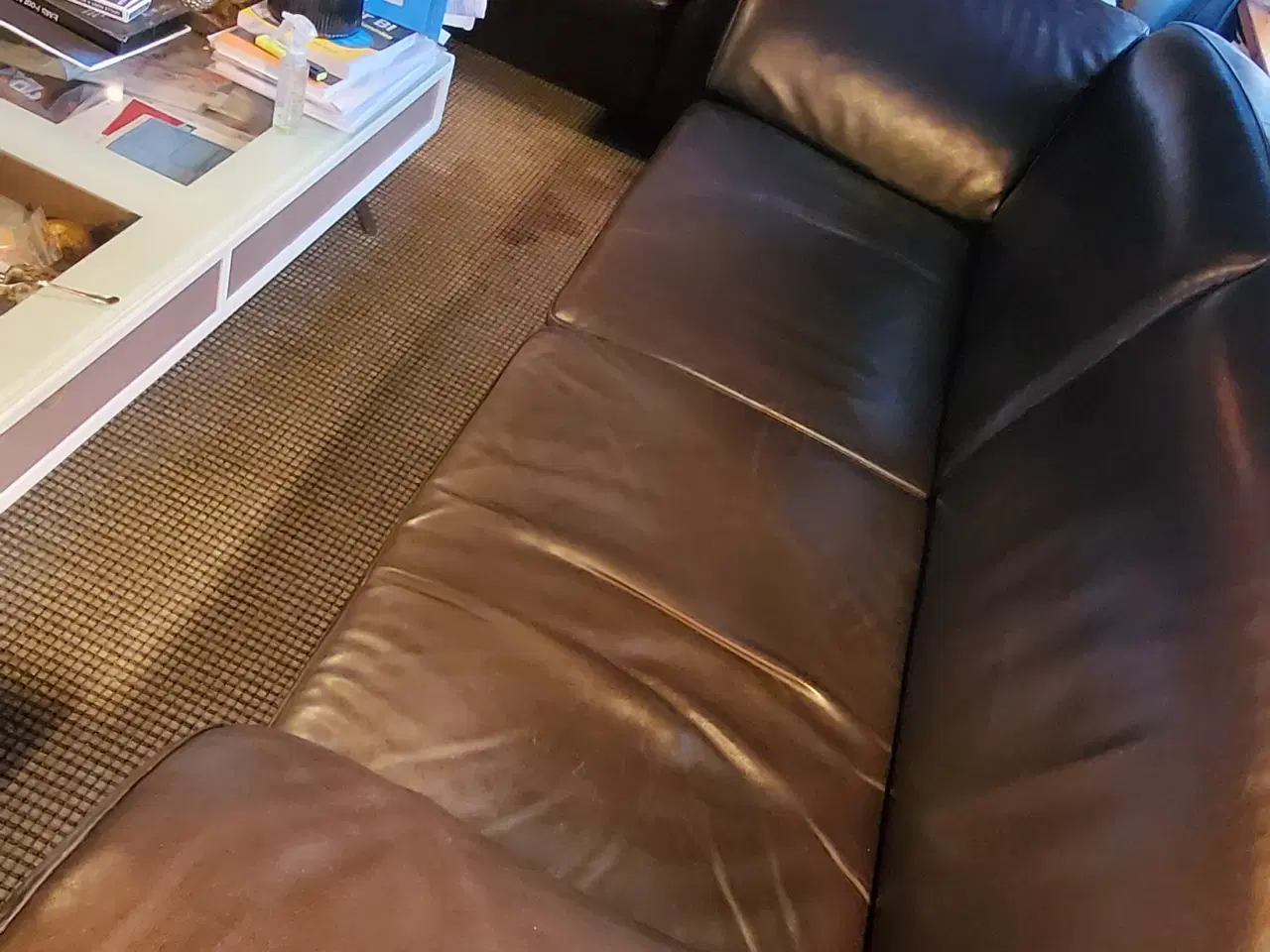 Billede 1 - 2+3 personers lædersofaer