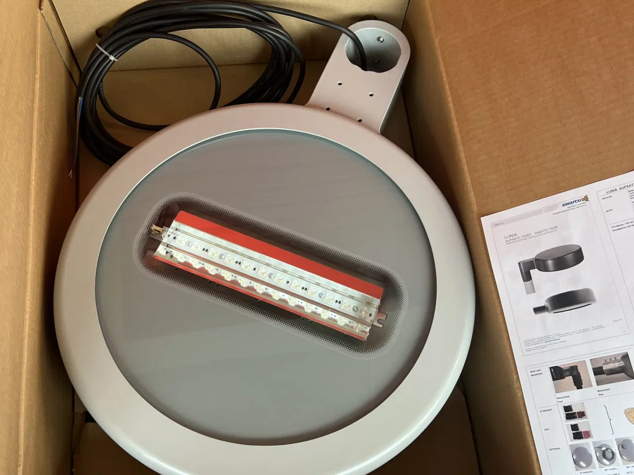 Billede 1 - Swarco Lunia 1 LED Post Lampe / Gadelampe 