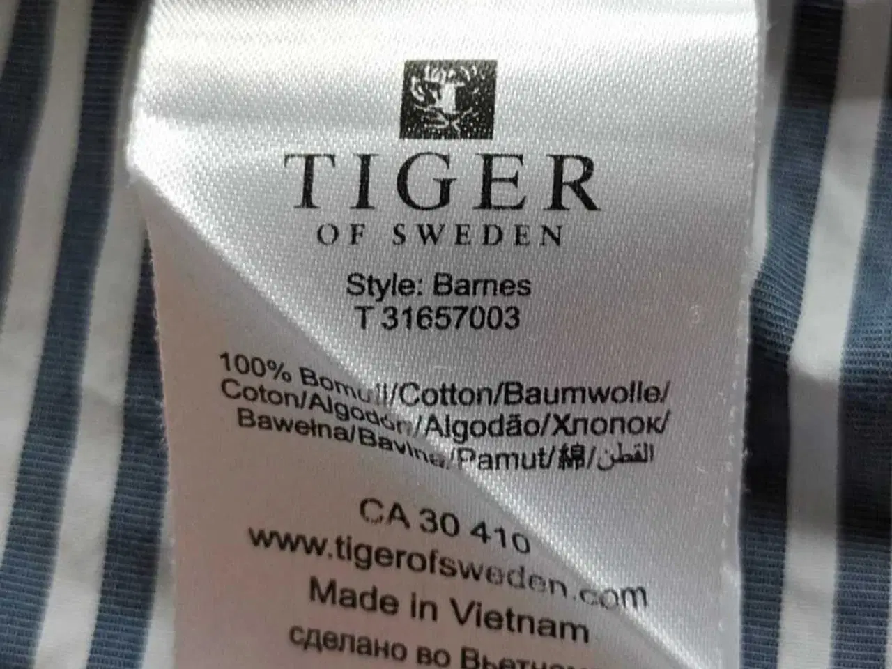 Billede 7 - Skjorte. Tiger of Sweden. Medium 