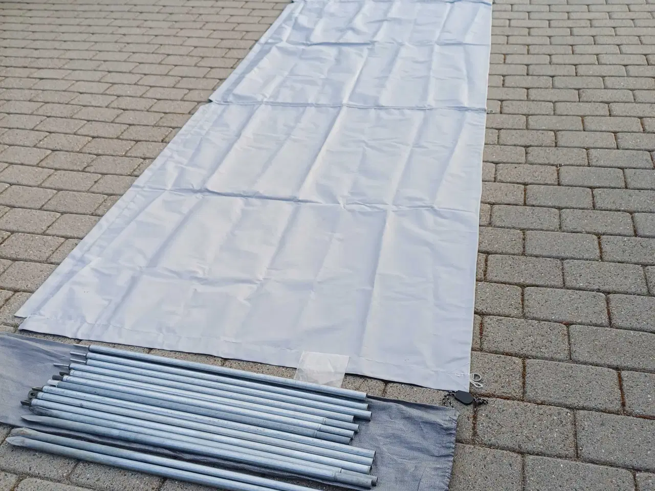 Billede 1 - Isabella læsejl 3 fl 450x125 cm lysgrå