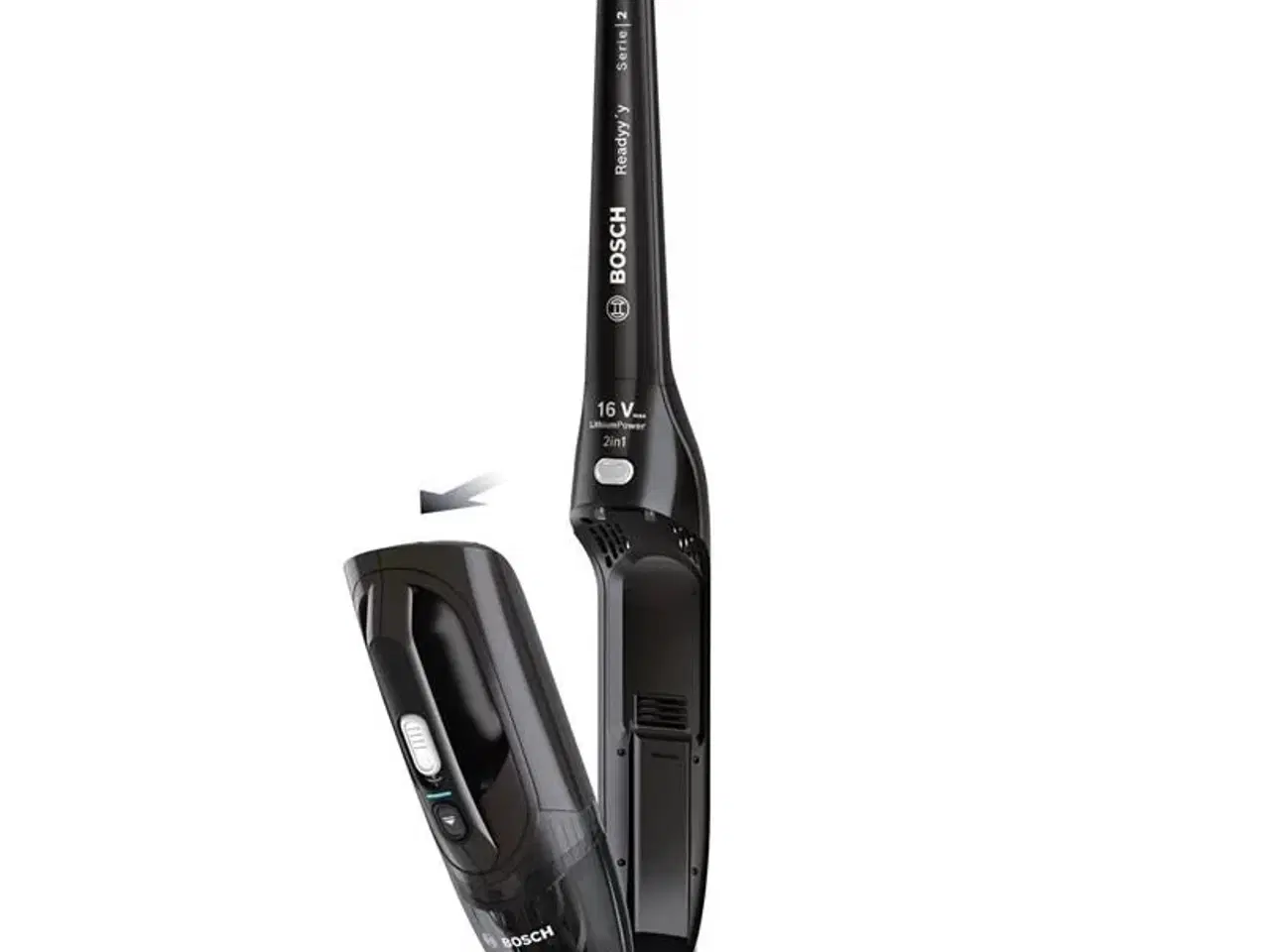 Billede 3 - Bosch Serie 2 BCHF216B ledningsfri hånd- og stavstøvsuger – 14,4 V, sort, posefri