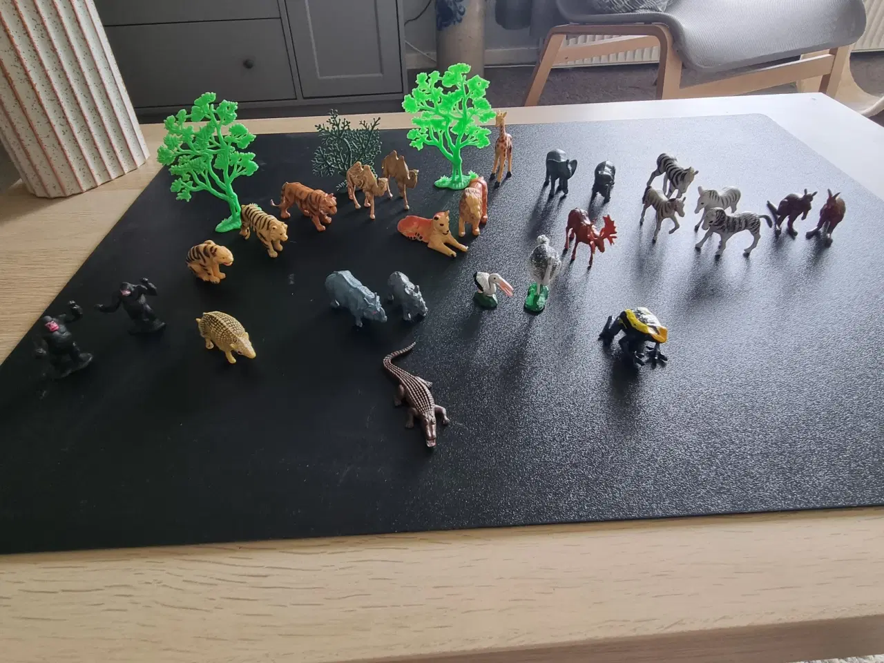 Billede 3 - Vintage lav din egen Zoo  dyr og træer fra 1980'er