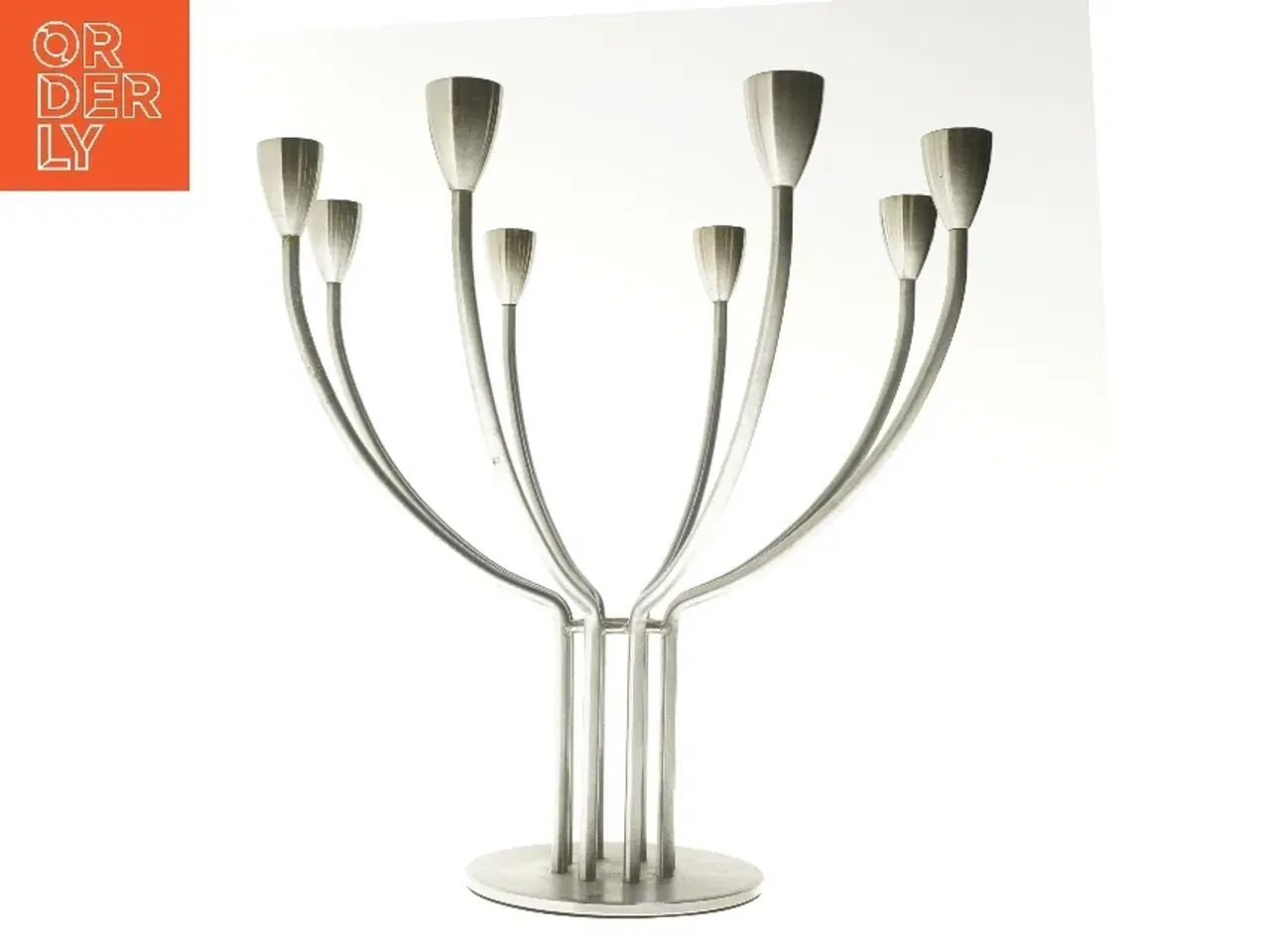 Billede 1 - Moderne lysestage i metal (str. 34x35 cm)