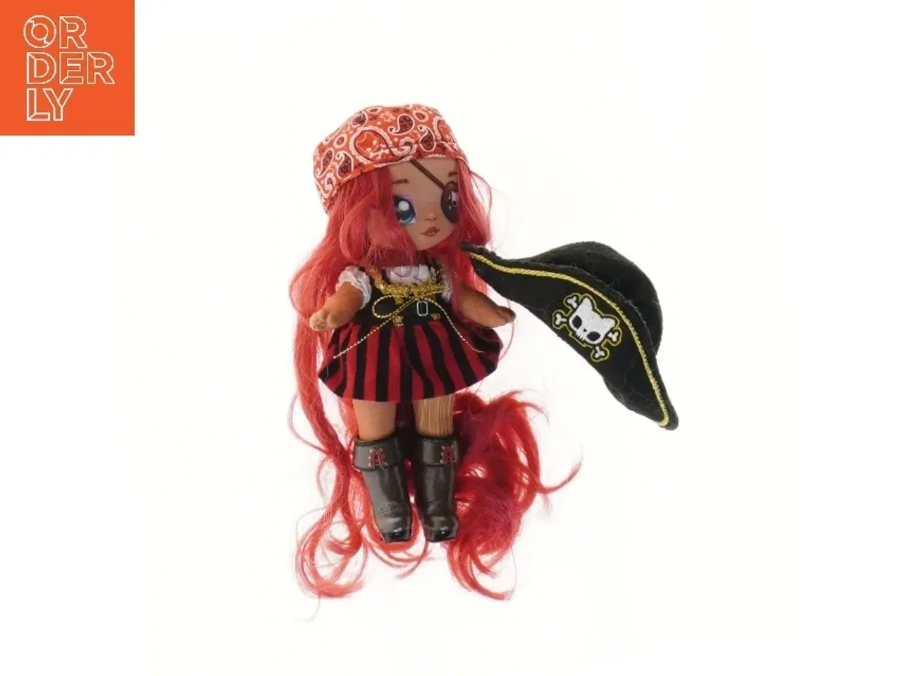 Billede 3 - Piratdukke med rødt hår (str. 18 cm)