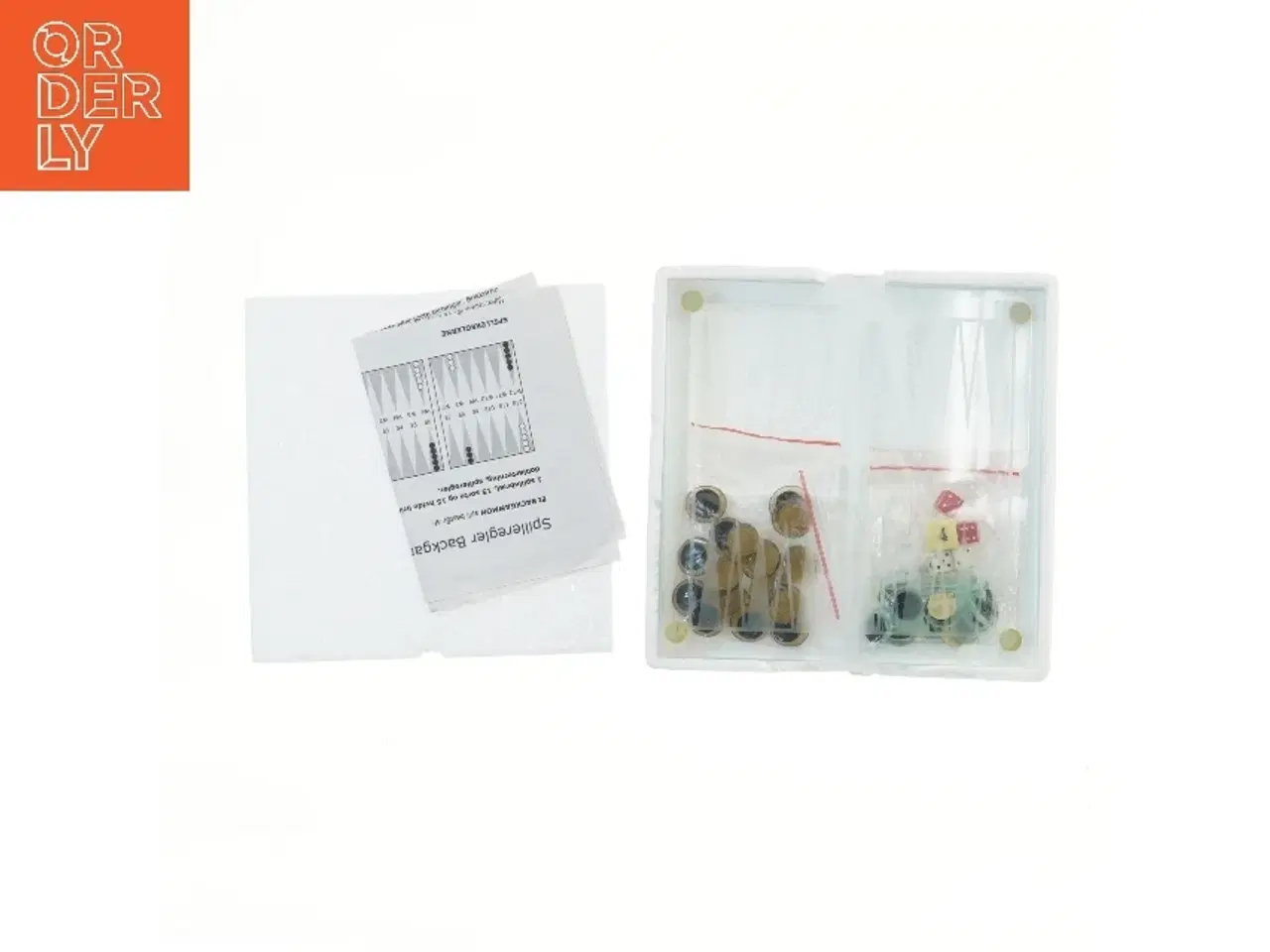 Billede 2 - Backgammon spil i glas (str. 20x20 cm)