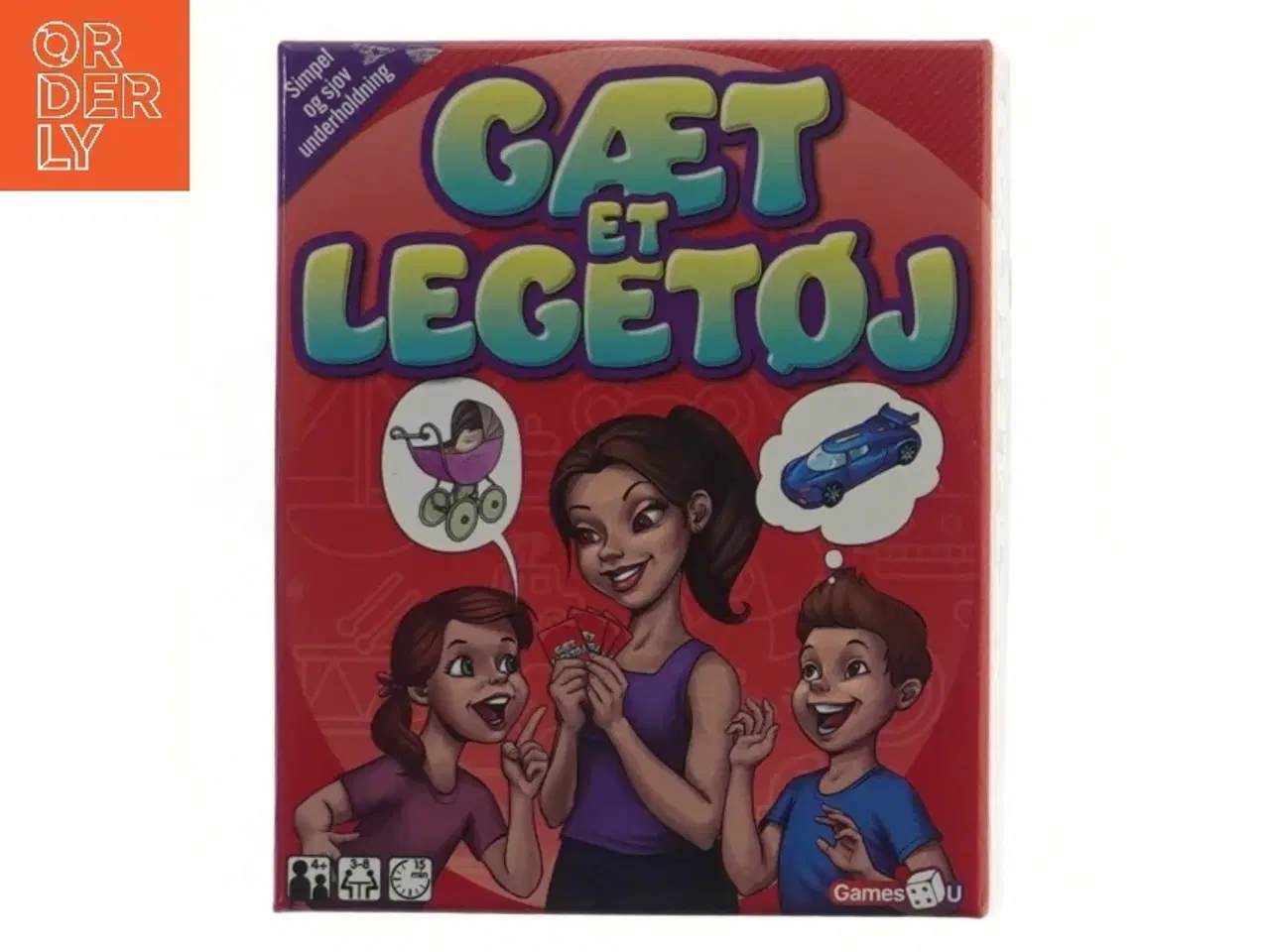 Billede 1 - Brætspil 'Gæt et legetøj' (str. 17x14 cm)