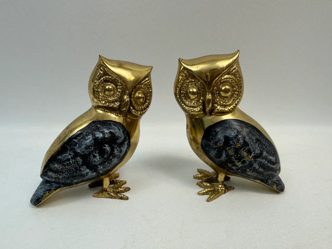 Billede 1 - Flotte ugle figurer i messing